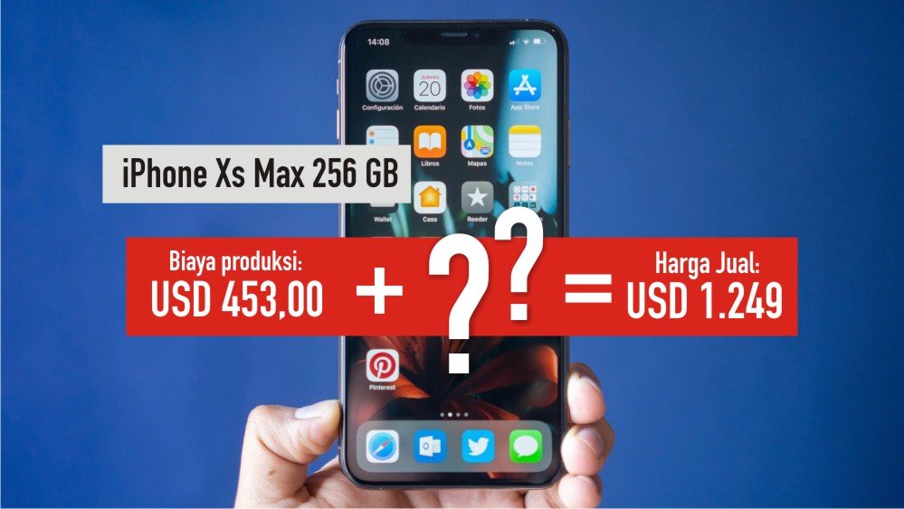 Biaya Produksi iPhone XS Max Hanya 1/3 dari Harga Jualnya. Kenapa Harganya Mahal Ya~