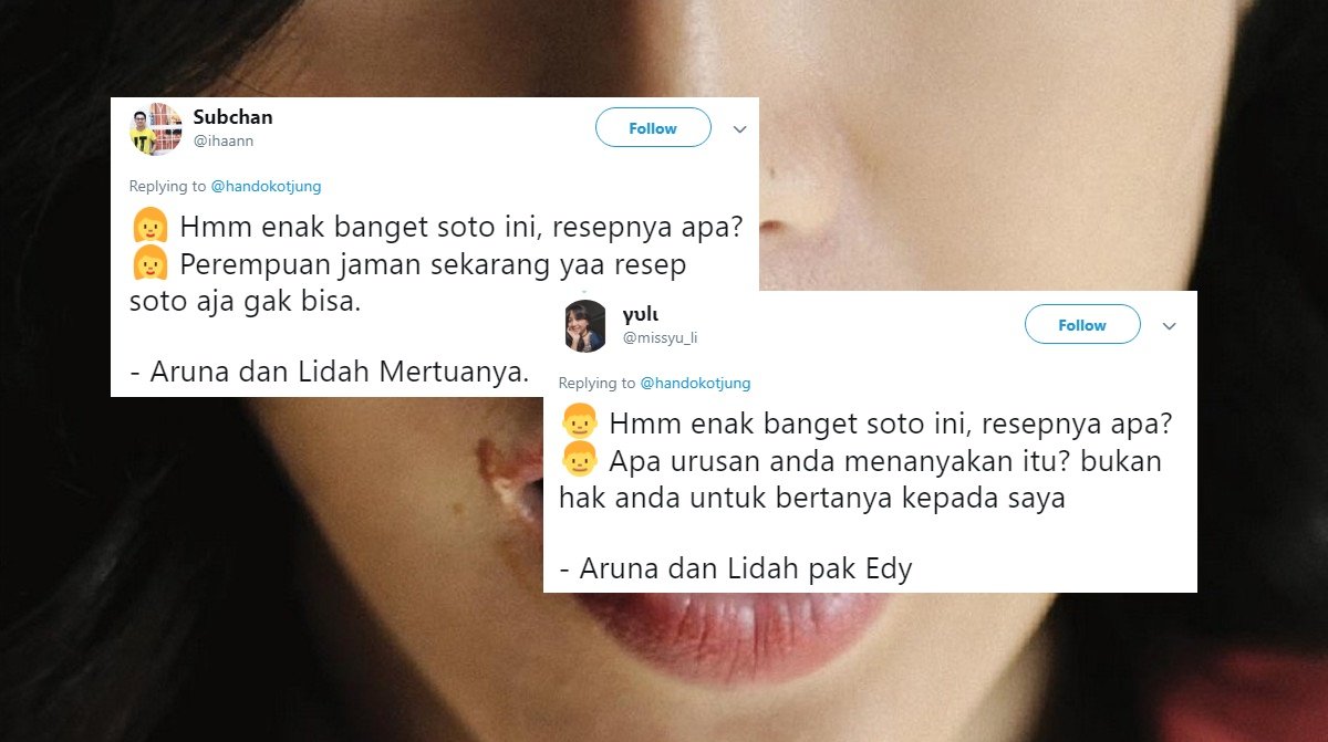 Ketika Giliran Aruna dan Lidahnya Jadi Plesetan, ini 11 Judul yang Dibuat Kocak oleh Warganet