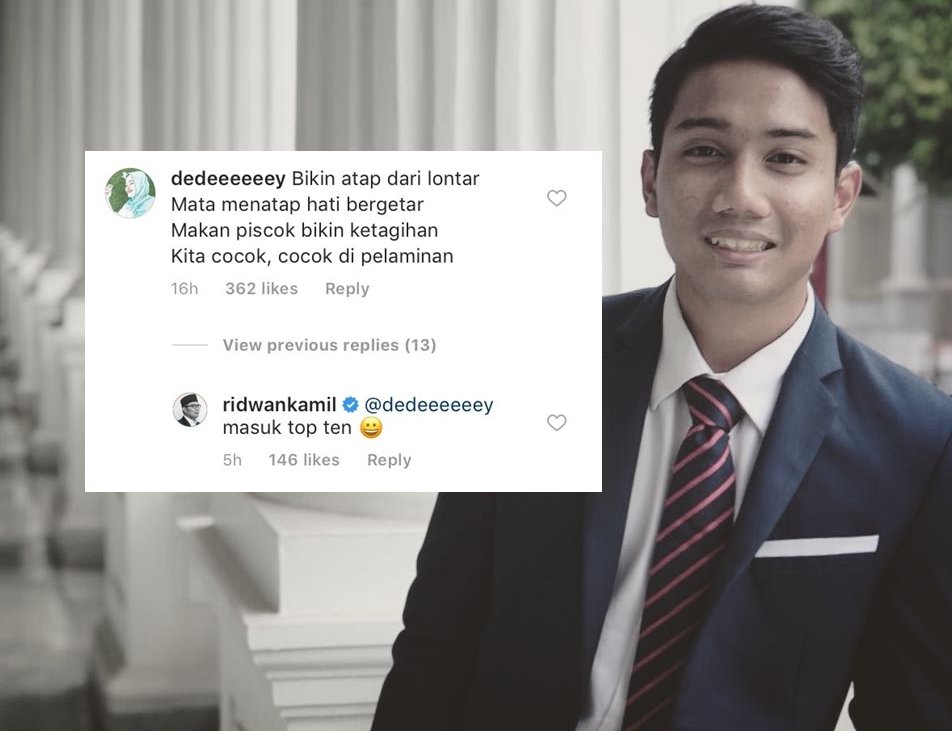 Putra Ridwan Kamil Masih Available, Begini 15 Gombalan Warganet Biar Masuk Kandidat Calon Mantu