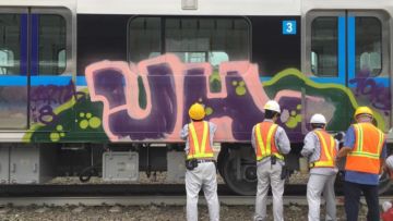 Belum Beroperasi, Kereta MRT Dicoret-coret. Menhub Minta Pelaku Vandalisme Dihukum dan Diviralkan