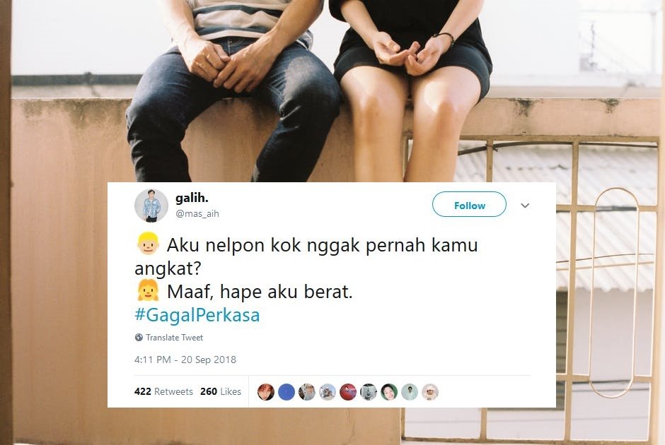 20 Tweet #GagalPerkasa ini Bakal Bikin Kamu Hati-Hati buat Deketin Gebetan. Jangan Sampai Kejadian!