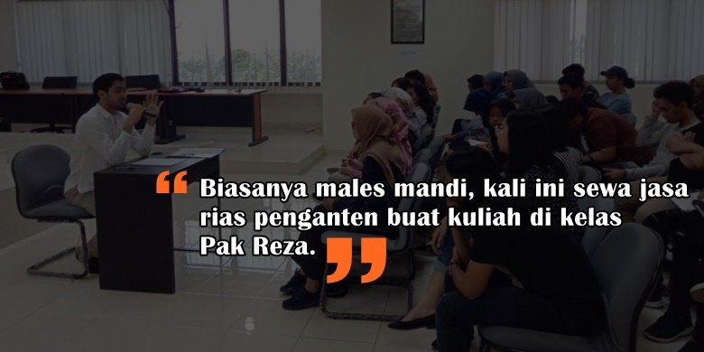 10 Skema Kuliah inilah yang Mungkin Terjadi Jika Reza Rahadian yang Jadi Dosen. Rajin Ngampus deh~