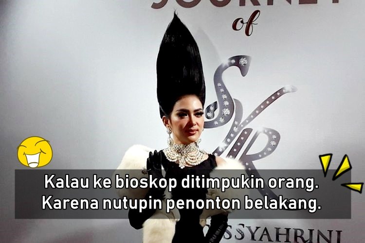 Menerka 10 Kesulitan Syahrini Ketika Berdandan dengan Jambul Khatulistiwanya. Wow, Manjyaaah!