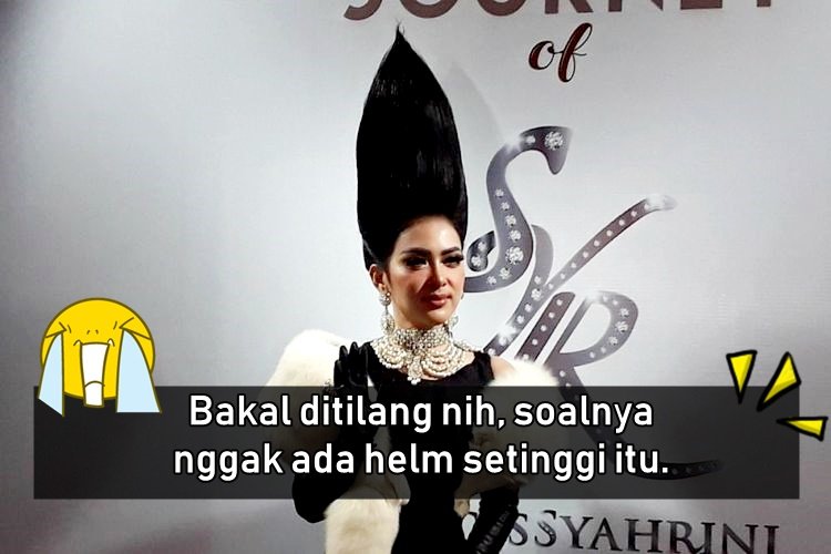 Menerka 10 Kesulitan Syahrini Ketika Berdandan dengan Jambul Khatulistiwanya. Wow, Manjyaaah!