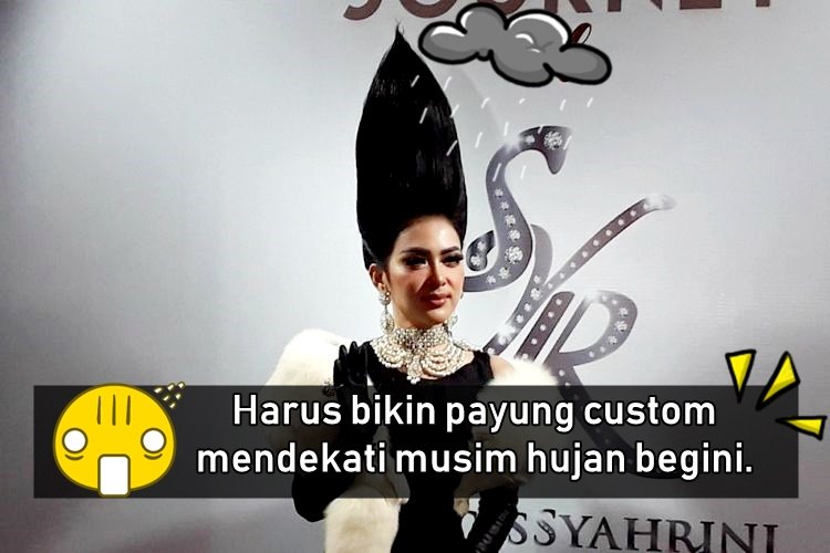 Menerka 10 Kesulitan Syahrini Ketika Berdandan dengan Jambul Khatulistiwanya. Wow, Manjyaaah!