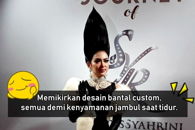 Menerka 10 Kesulitan Syahrini Ketika Berdandan dengan Jambul Khatulistiwanya. Wow, Manjyaaah!