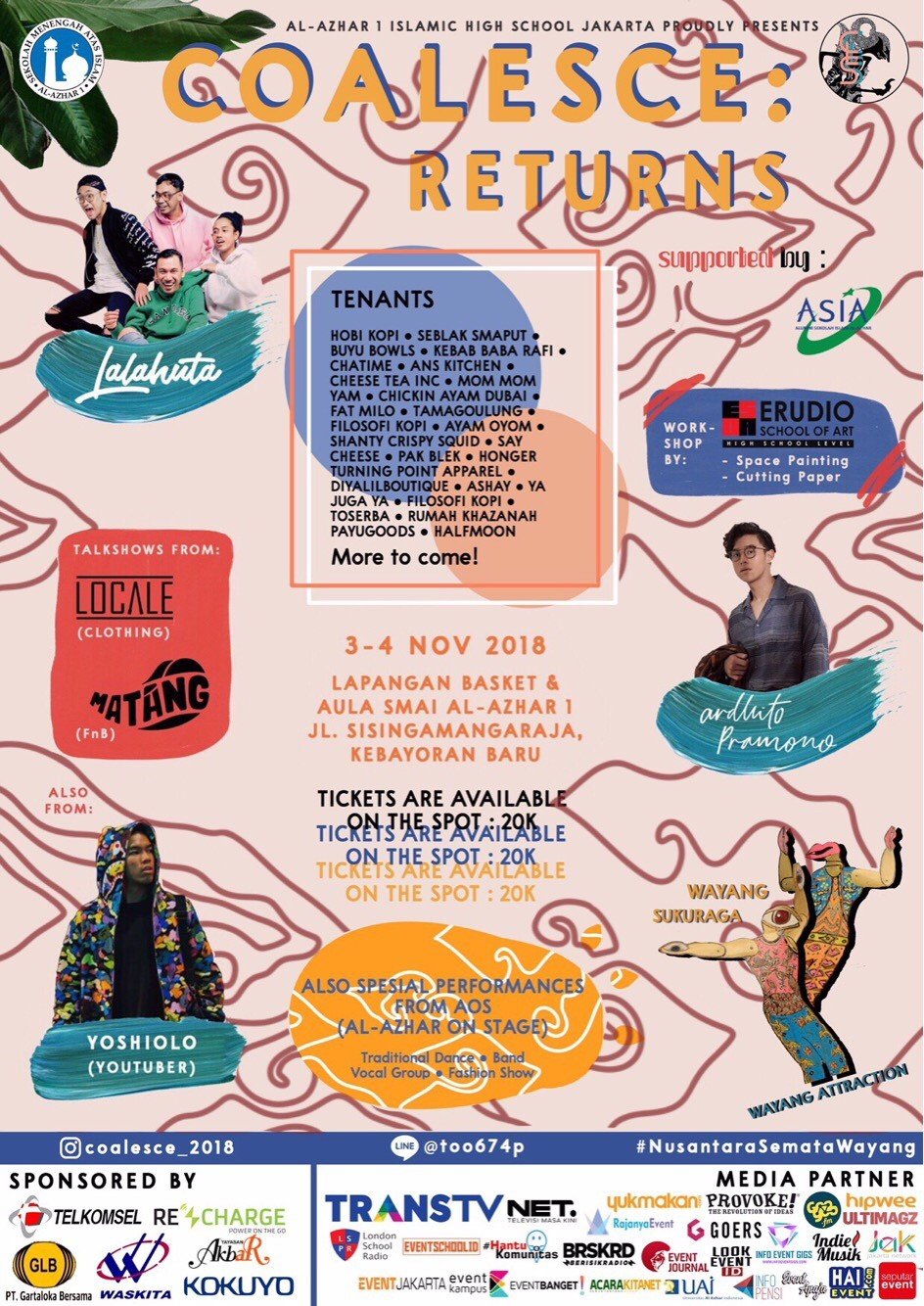 Coalesce: Returns 2018, Event Bertema Pop Java dari SMA Al Azhar Jakarta. Yuk Datang ke Sana!