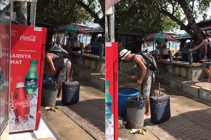 Bule di Bali Kedapatan Mengais Makanan dari Tempat Sampah. Videonya pun Viral dan Bikin Heran!