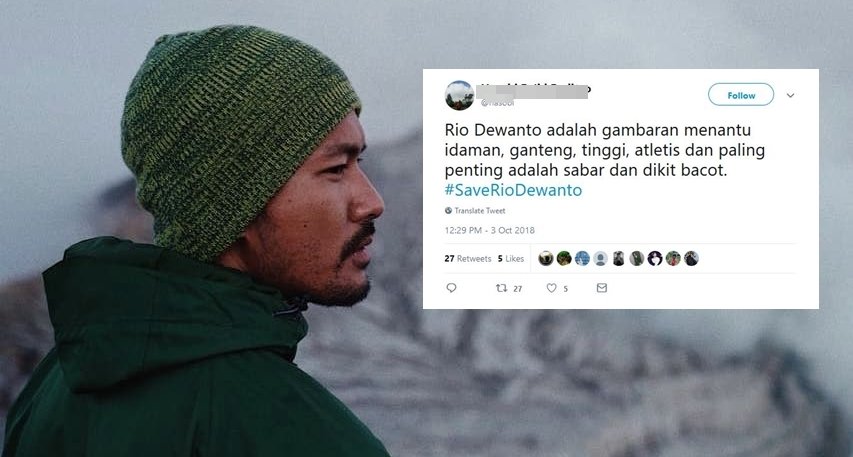 Bukan Bahas Ratna Sarumpaet, Warganet Malah Khawatir sama Menantunya. #SaveRioDewanto Jadi Viral