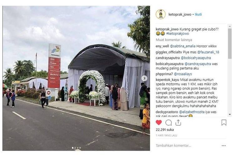 Pernikahan di SPBU yang Lagi Viral Memang Terkesan Greget, Tapi Sebaiknya Nggak Kamu Tiru. Ini Alasannya