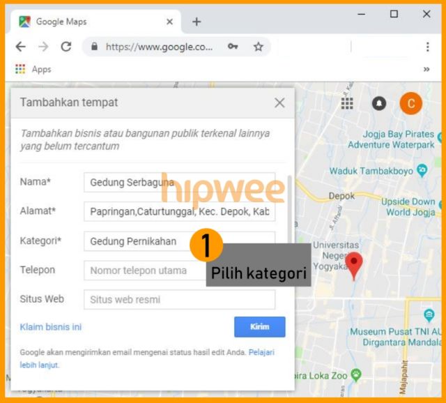 Inilah 5 Langkah Memasukkan Lokasi ke Google Maps. Solusi Buat Lokasi Pernikahan yang Sulit Dicari