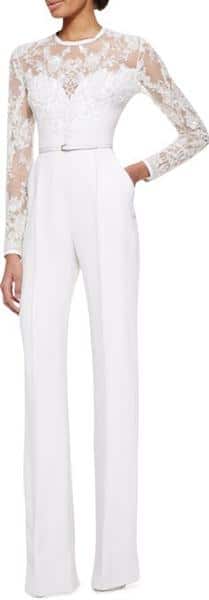 jumpsuit brukat white