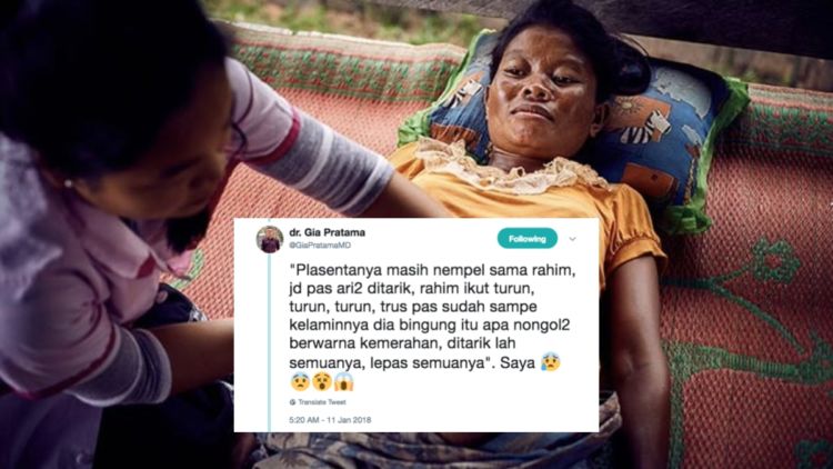 Plasenta Ditarik Paksa Sampai Rahim Ikut Keluar, Ini 4 Alasan untuk Nggak Melahirkan di Dukun Beranak