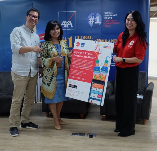 Permudah Layanan Asuransi, AXA Financial Indonesia Jalin Kerjasama dengan WE+ dan Alfamart