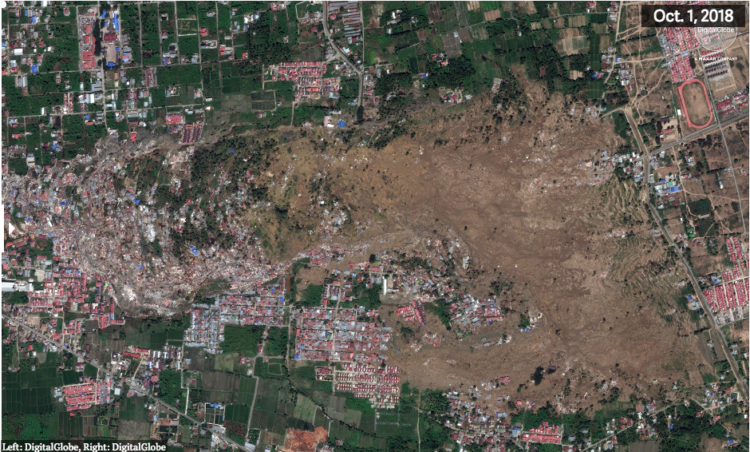 Foto Citra Satelit Perbandingan Kota Palu Sebelum dan Sesudah Gempa. Perubahannya Drastis Banget!