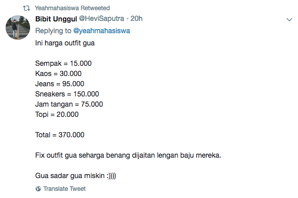 Nggak Mau Kalah sama Anak Horang Kayah, inilah 18 Review Outfit Ala Warganet Twitter. Irit, Beb~