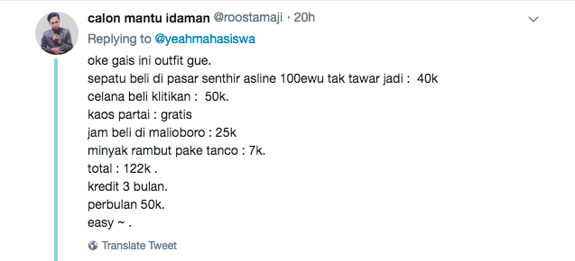 Nggak Mau Kalah sama Anak Horang Kayah, inilah 18 Review Outfit Ala Warganet Twitter. Irit, Beb~