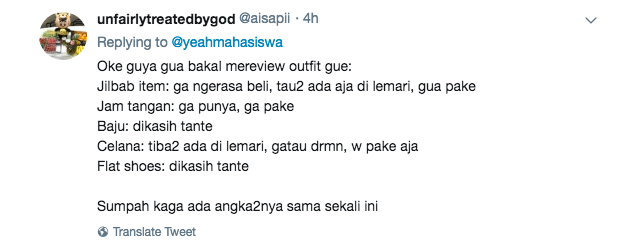 Nggak Mau Kalah sama Anak Horang Kayah, inilah 18 Review Outfit Ala Warganet Twitter. Irit, Beb~