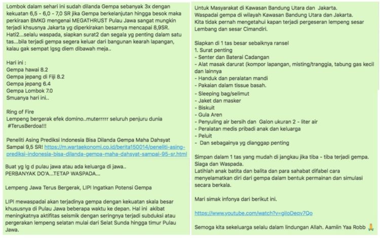 Beredar Kabar Akan Terjadi Gempa 8,9 SR di Jakarta. Jangan Buru-buru Percaya! Ini 4 Fakta Sebenarnya