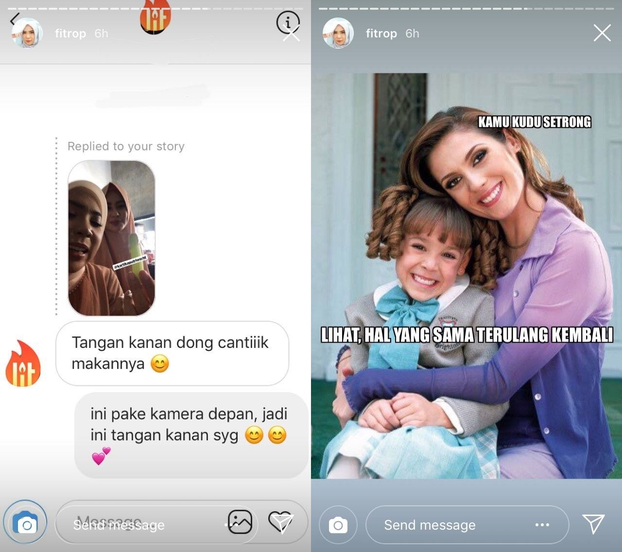 Begini Cara Fitri Tropika Meladeni Warganet yang Suuzan Soal Makan Pakai Tangan Kiri. Kocak!