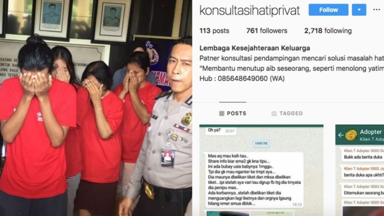 Jualan Bayi Lewat Instagram, 4 Orang Kini Ditahan. Kedoknya Adopsi dan Jasa Konsultasi Keluarga