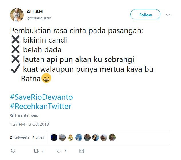 Bukan Bahas Ratna Sarumpaet, Warganet Malah Khawatir sama Menantunya. #SaveRioDewanto Jadi Viral