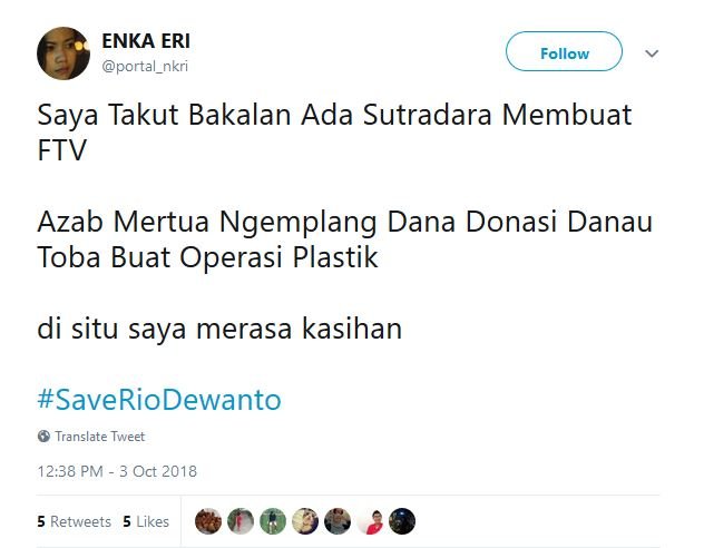 Bukan Bahas Ratna Sarumpaet, Warganet Malah Khawatir sama Menantunya. #SaveRioDewanto Jadi Viral