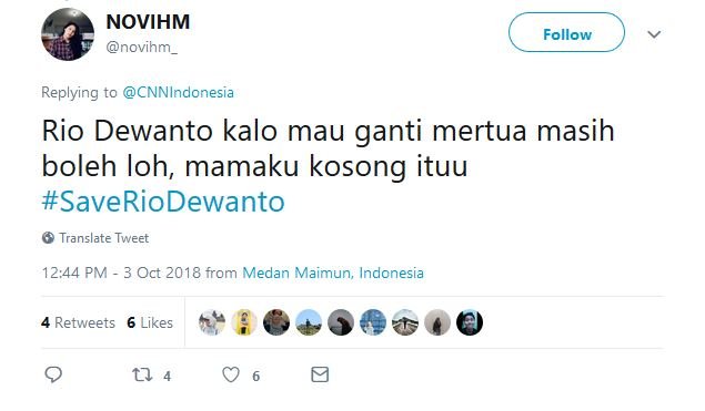 Bukan Bahas Ratna Sarumpaet, Warganet Malah Khawatir sama Menantunya. #SaveRioDewanto Jadi Viral