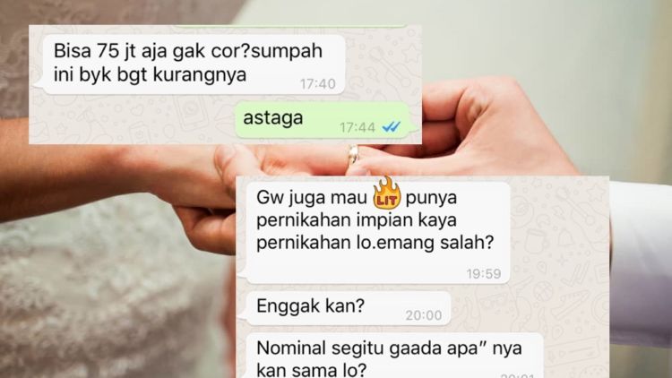 Beredar Chat Soal Cewek yang Ngutang buat Nikahan Tapi Nggak Tahu Aturan. Bikin Warganet Geregetan!