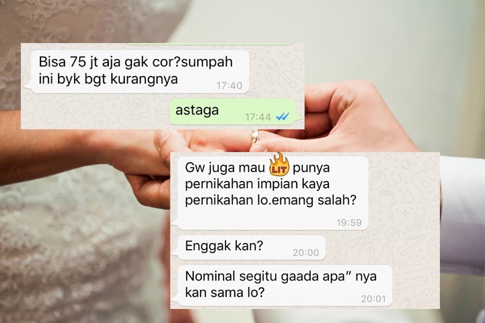 Beredar Chat Soal Cewek yang Ngutang buat Nikahan Tapi Nggak Tahu Aturan. Bikin Warganet Geregetan!