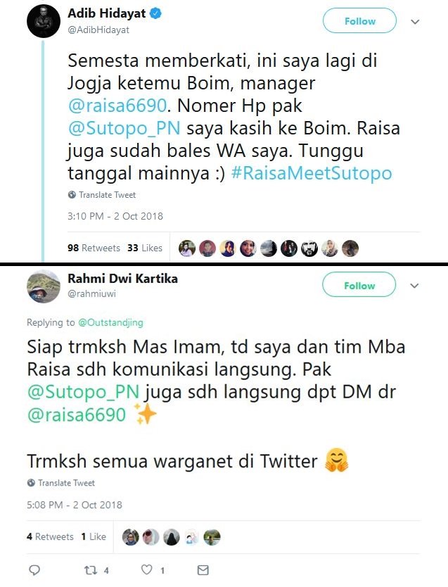 Lawan Kanker Paru dan Masih Menjalankan Tugasnya, Warganet Ingin Pertemukan Sutopo dengan Raisa