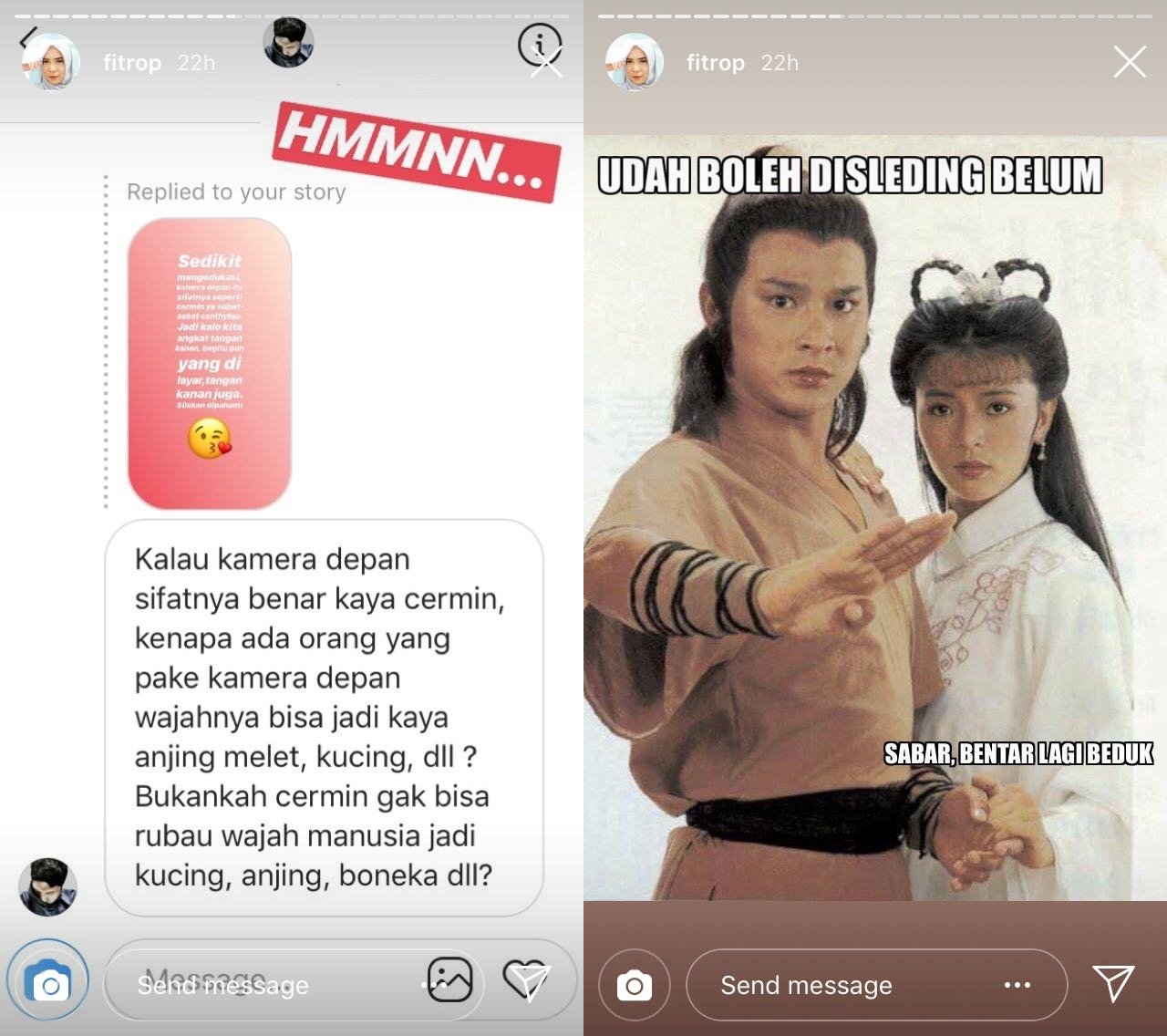 Begini Cara Fitri Tropika Meladeni Warganet yang Suuzan Soal Makan Pakai Tangan Kiri. Kocak!