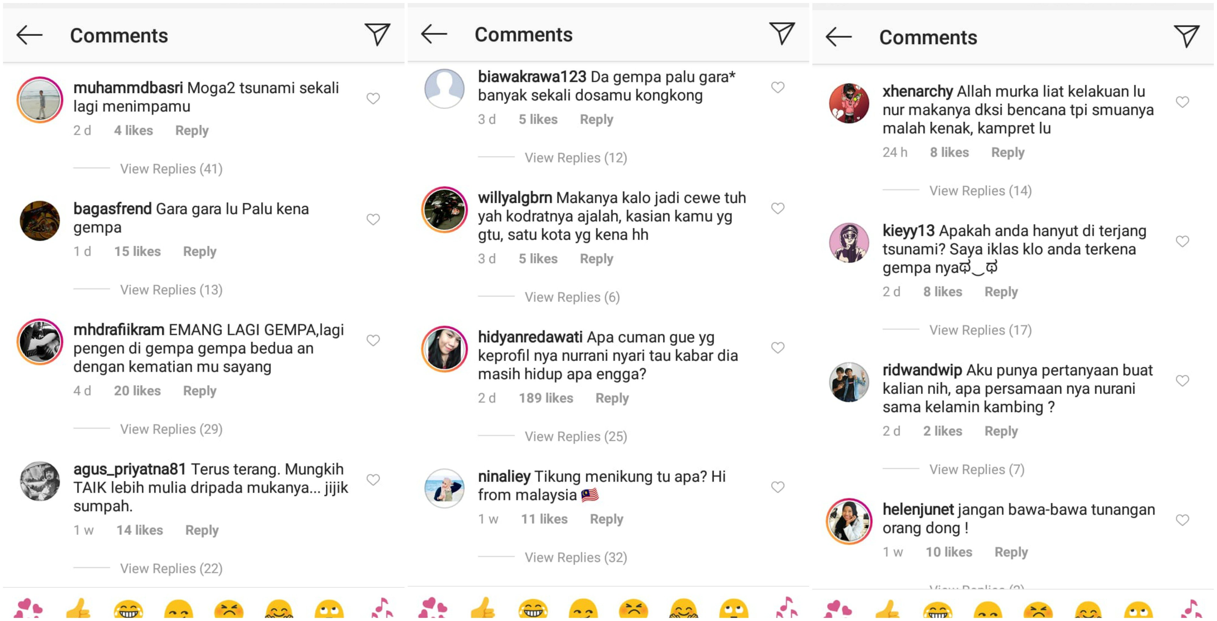 Bukannya Turut Berduka, Warganet Malah Bully Nurrani yang Terdampak Musibah di Palu. Kok Miris?