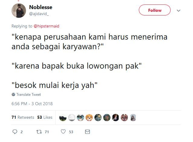 Kalau Warganet Jadi HRD, ini 13 Jawaban yang Bikin Kamu Lolos Interview dan Diterima Bekerja