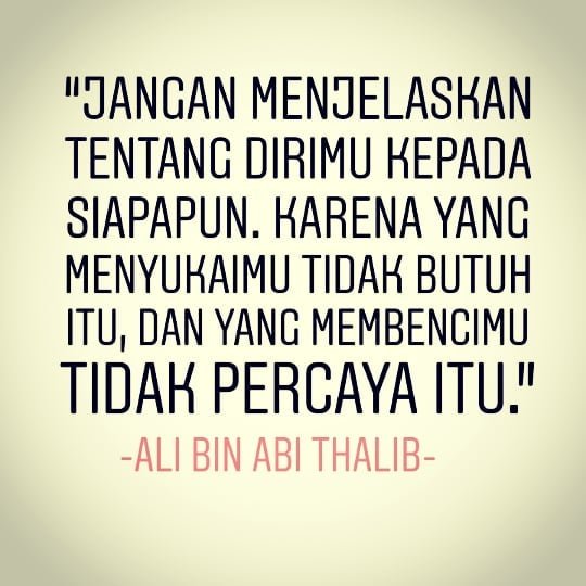 Kata Mutiara Ali bin Abi Thalib