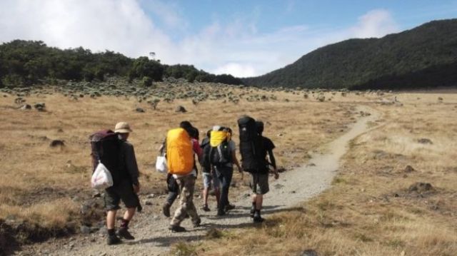 Pendaki gunung - Photo by Tribunnews