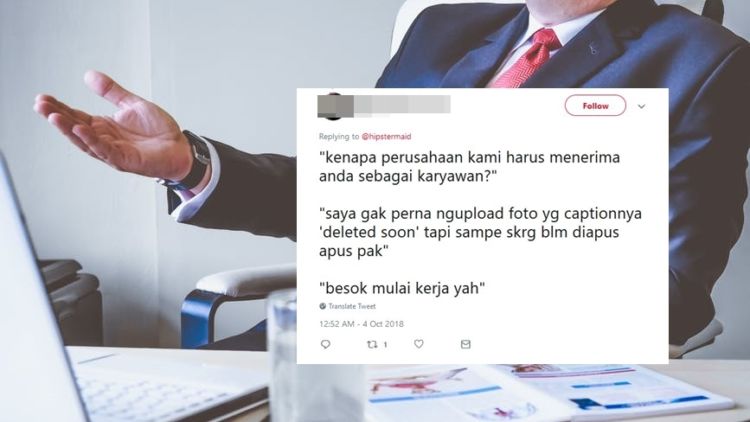 Kalau Warganet Jadi HRD, ini 13 Jawaban yang Bikin Kamu Lolos Interview dan Diterima Bekerja