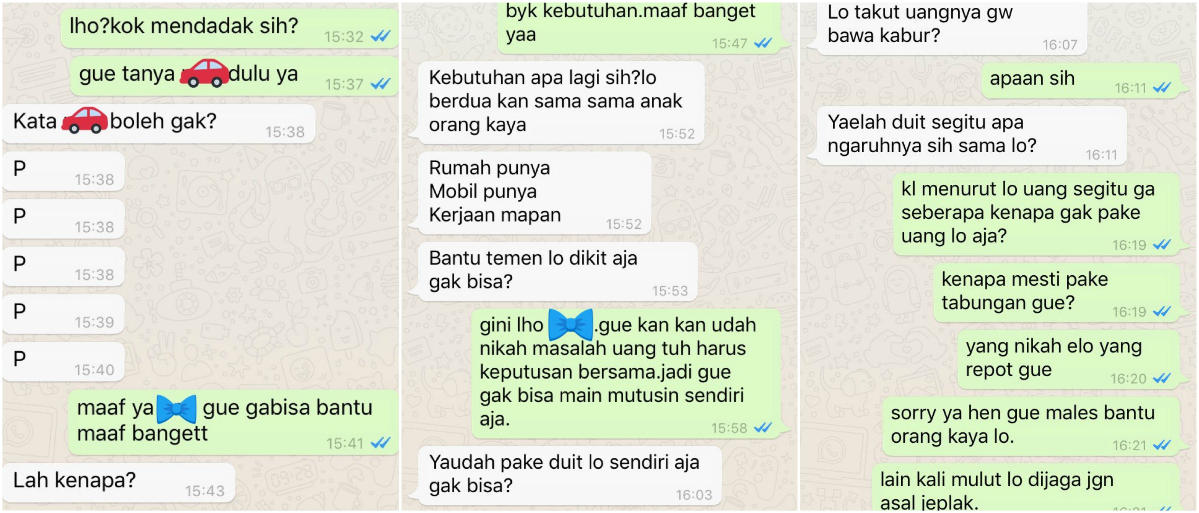 Beredar Chat Soal Cewek yang Ngutang buat Nikahan Tapi Nggak Tahu Aturan. Bikin Warganet Geregetan!