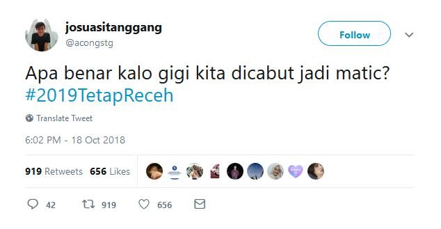 17 Tweet #2019TetapReceh ini Bukti Bahwa Guyonan Harus Dipertahankan, Nggak Peduli Siapa Presidennya