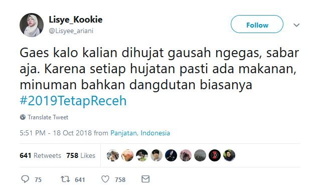 17 Tweet #2019TetapReceh ini Bukti Bahwa Guyonan Harus Dipertahankan, Nggak Peduli Siapa Presidennya