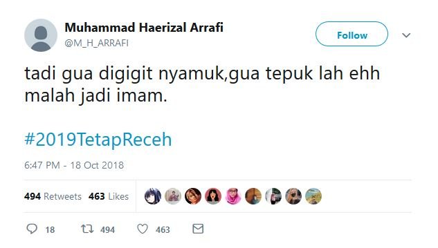 17 Tweet #2019TetapReceh ini Bukti Bahwa Guyonan Harus Dipertahankan, Nggak Peduli Siapa Presidennya