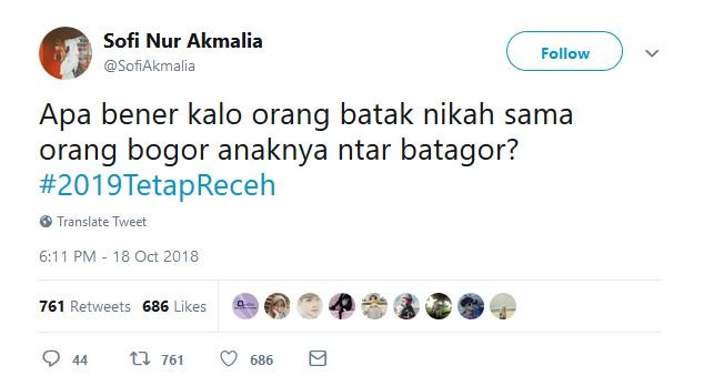 17 Tweet #2019TetapReceh ini Bukti Bahwa Guyonan Harus Dipertahankan, Nggak Peduli Siapa Presidennya