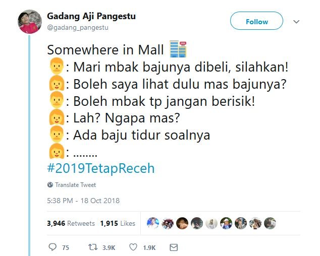 17 Tweet #2019TetapReceh ini Bukti Bahwa Guyonan Harus Dipertahankan, Nggak Peduli Siapa Presidennya