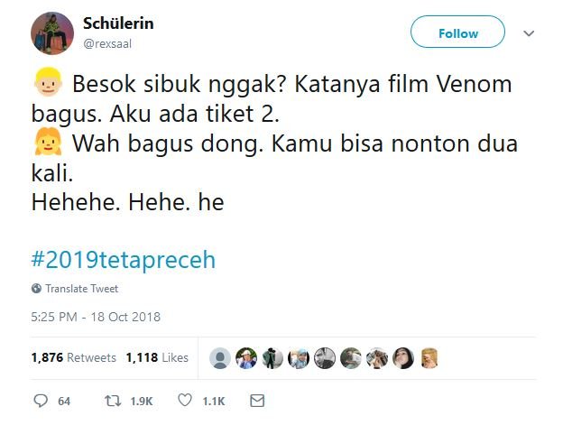 17 Tweet #2019TetapReceh ini Bukti Bahwa Guyonan Harus Dipertahankan, Nggak Peduli Siapa Presidennya