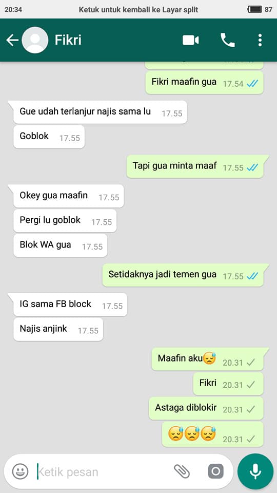 Terlanjur Sayang, Cowok ini Syok Setelah Tahu 'Pacar Online'-nya adalah Hode. Lucu, Tapi Sedih Juga!