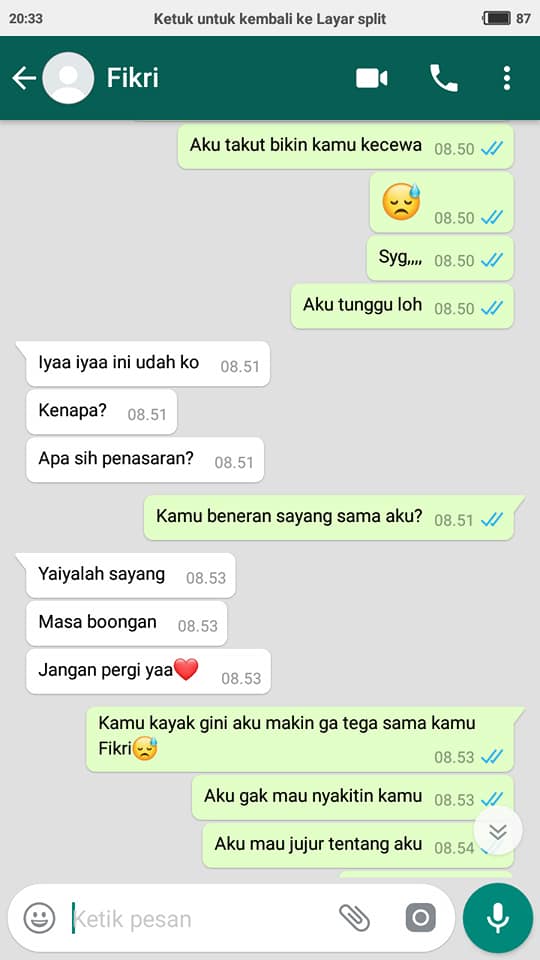 Terlanjur Sayang, Cowok ini Syok Setelah Tahu 'Pacar Online'-nya adalah Hode. Lucu, Tapi Sedih Juga!