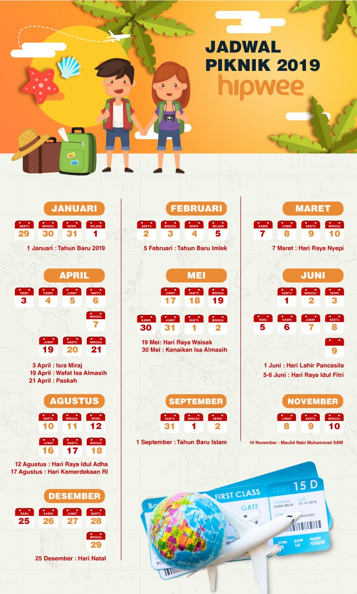 Tahun 2019 Mau Liburan ke Mana? Berikut Ini Rekomendasi Wisata Saat Long Weekend Tahun Depan!