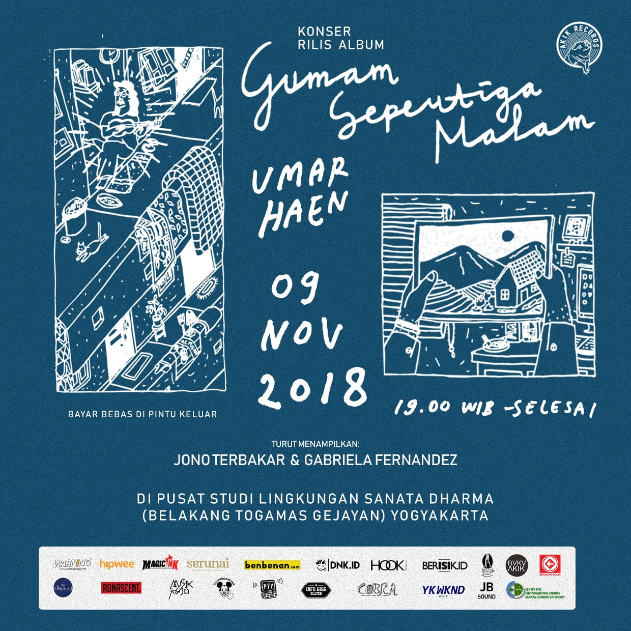 Siap-siap Yogyakarta! Gumam Sepertiga Malam, Album Pertama Umar Haen Akan Dirilis Sebentar Lagi