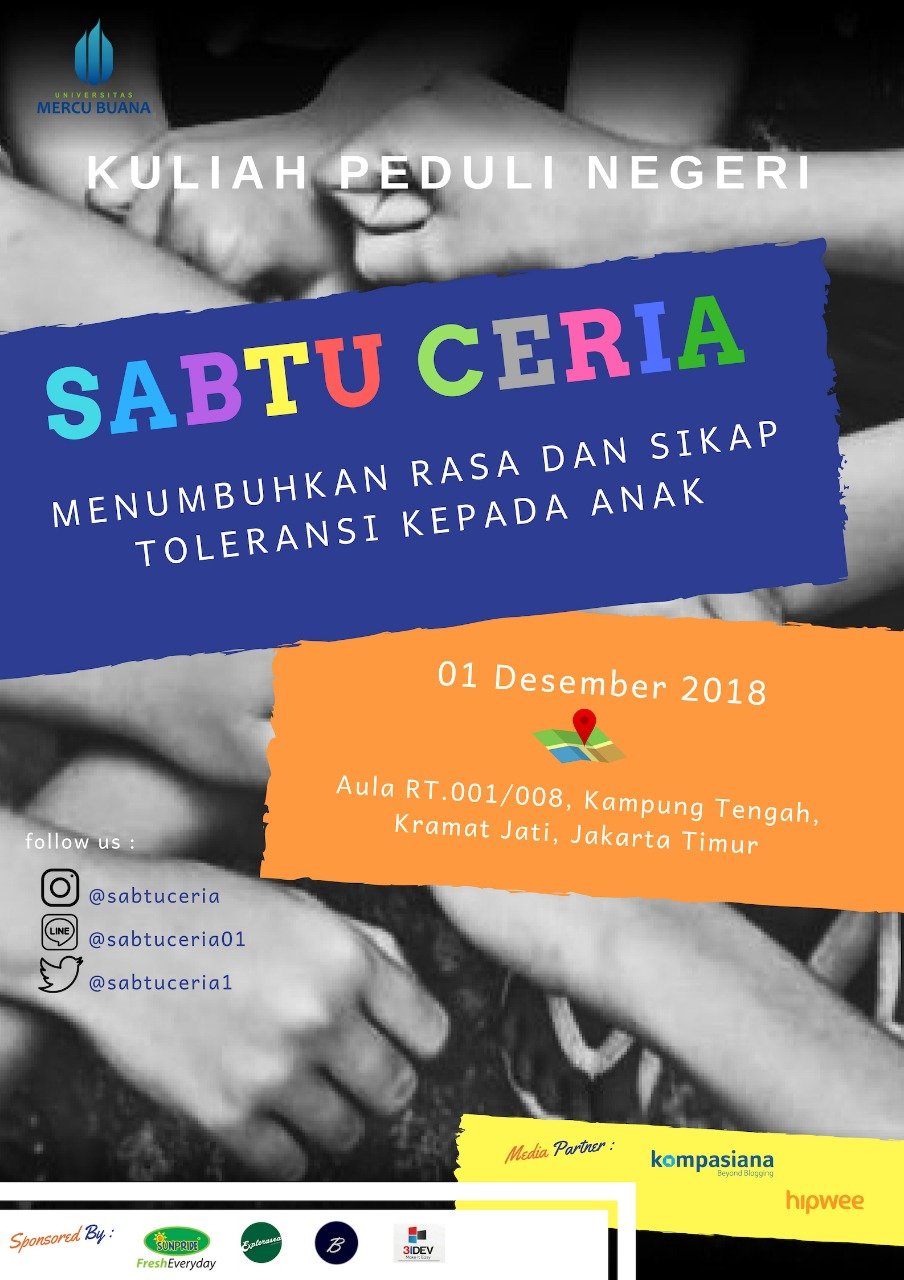 Sabtu Ceria #BersatuDalamPerbedaan, Usaha Untuk Menumbuhkan Rasa dan Sikap Toleransi Pada Anak