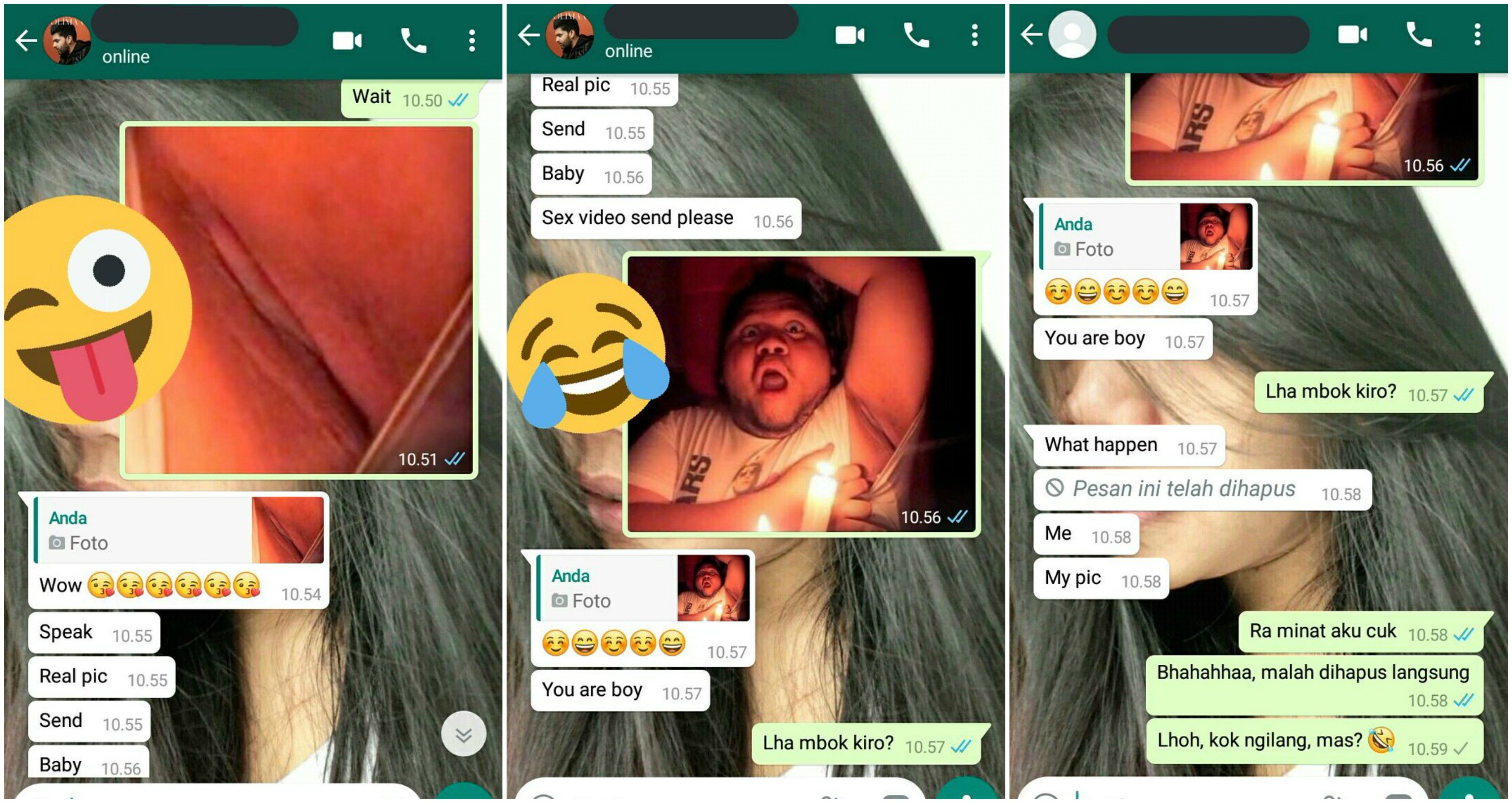 Tiba-tiba Dichat Bule dan Dimintai Foto Seksi, Warganet ini Malah Ngerjain Balik. Gini dong, Lawan!